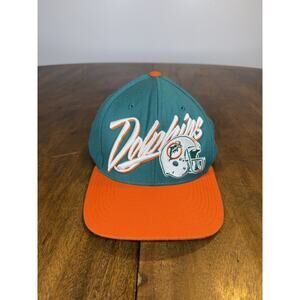 Miami Dolphins Mitchell and Ness NFL Vintage Collection Green Snapback Wool Hat